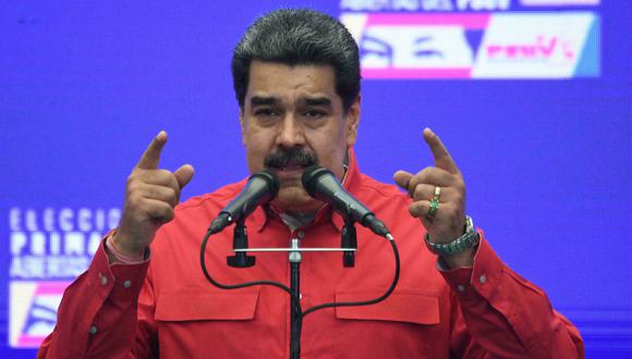 Imagen del presidente Nicolás Maduro. (Federico PARRA/AFP).