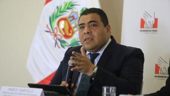 Percy Castillo, adjunto de Derechos Humanos de la Defensoría del Pueblo. (GEC)