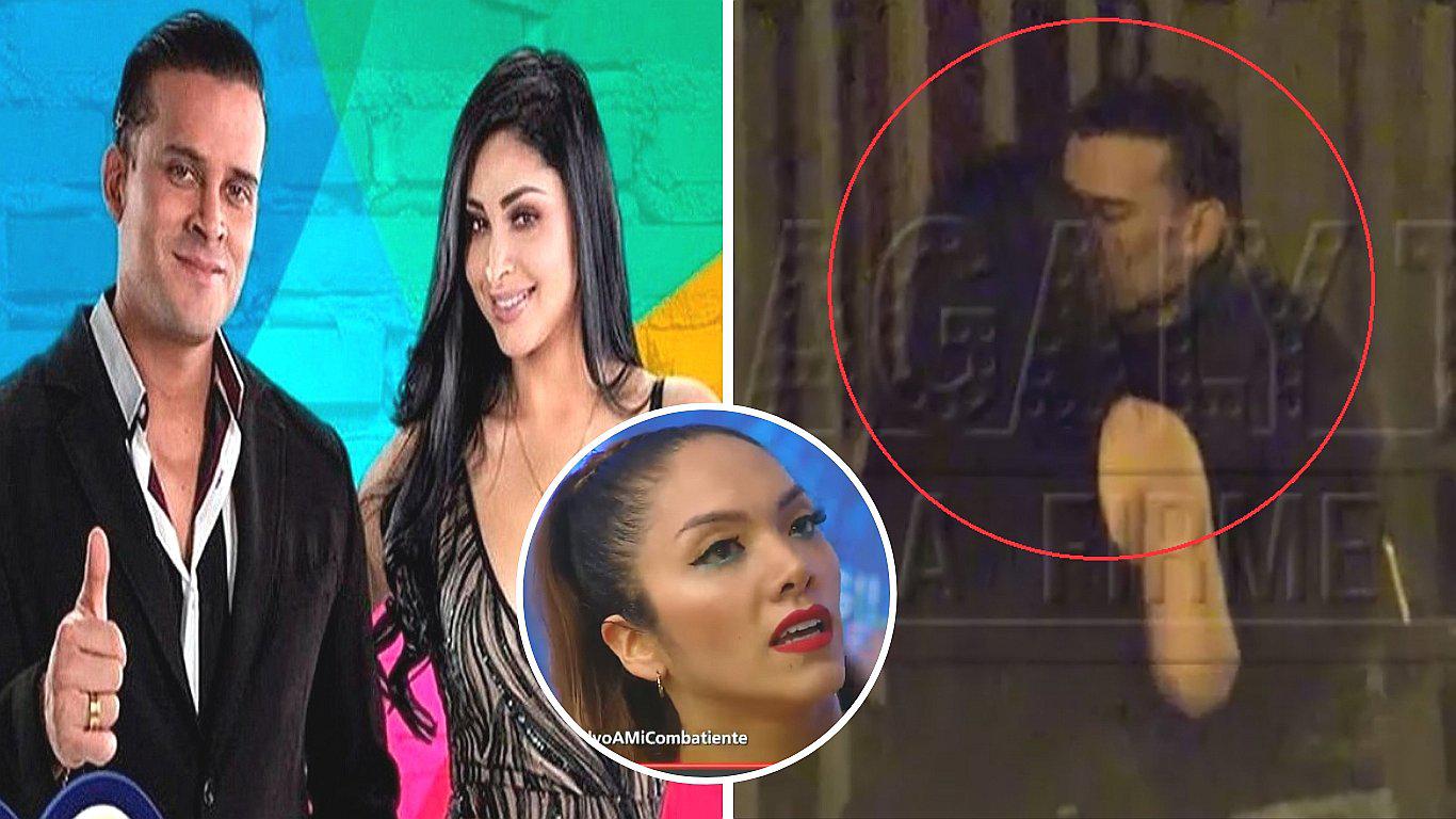 Christian Domínguez es captado besándose con Pamela Franco en plena calle (VIDEO)