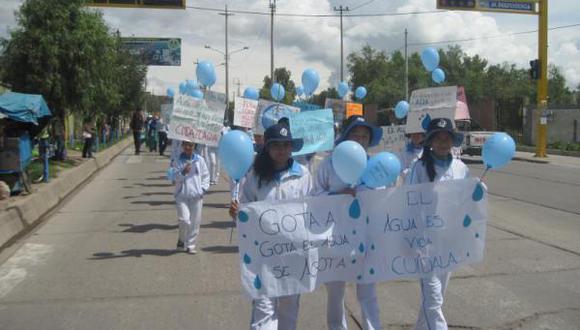 Ayacucho: Escolares marchan y concientizan sobre uso de agua