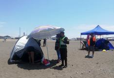 Refuerzan fiscalización de carpas en playas del centro poblado Boca del Río