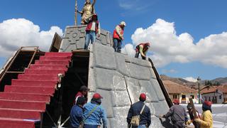 Adecuan pileta para ceremonia del Inti Raymi