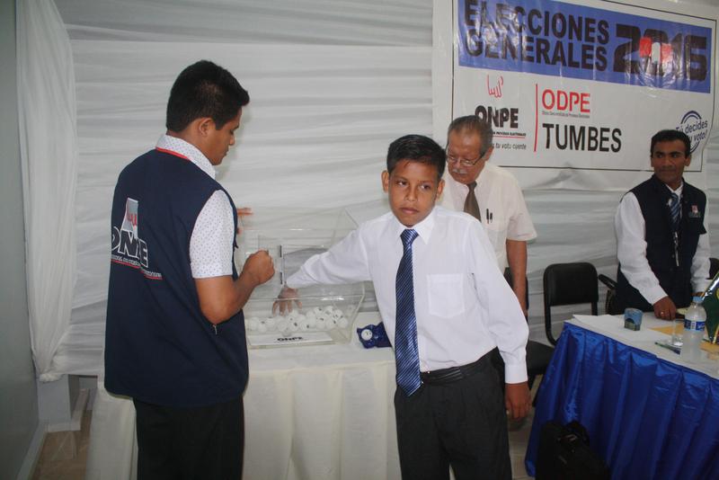 Tumbes: 3 mil 210 personas salen sorteadas como miembros de mesa