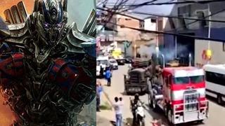 “Transformers, el despertar de las bestias”: vehículos de la película recorrieron las calles de Cusco