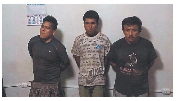 En persecución capturan a tres integrantes de “Los raqueteros de Indoamérica”