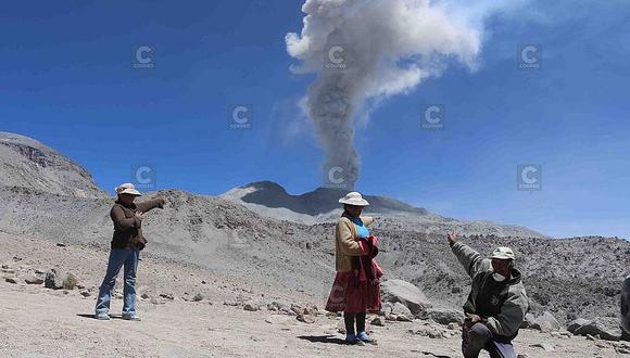 Volcan Sabancaya: Caylloma solicita 50 mil mascarillas y 50 mil lentes