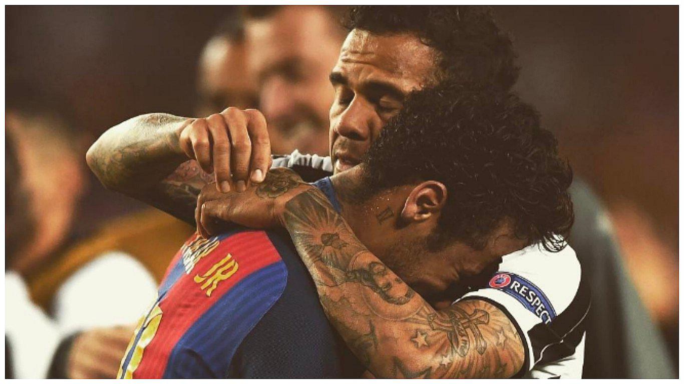 Instagram: El emotivo mensaje de consuelo de Alves a Neymar tras eliminación del Barcelona