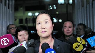 Keiko Fujimori: “No existe peligro de fuga en mi caso, a ustedes les consta” 