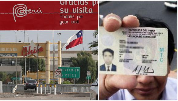 Licencia de conducir emitida en Perú es válida en Chile desde hoy