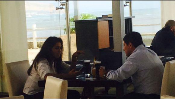 Ana Solórzano y Víctor Isla sorprendidos en restaurant de Lima