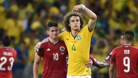 James Rodríguez reveló lo que le dijo David Luiz en Brasil 2014