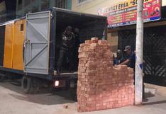 Chimbote: Decomisan materiales de construcción que eran dejados en la vía pública