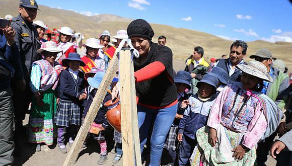 El GRA inició obras por 1 millón de soles en Tisco - Caylloma