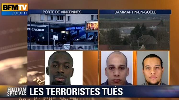 Charlie Hebdo: Canal de televisión habló con terroristas atrincherados antes de ser abatidos (Video)
