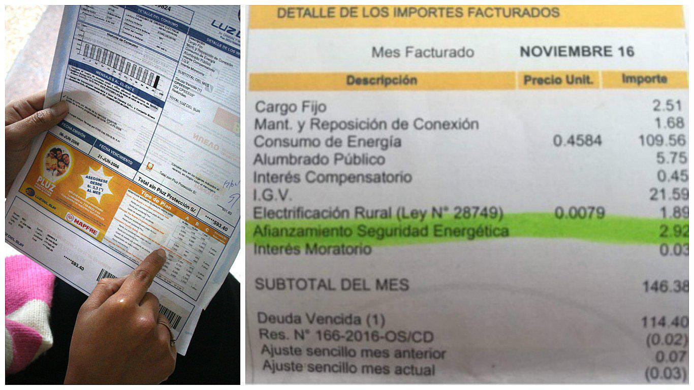 ​MEF anuncia retiro del cobro por Gasoducto en recibo de luz