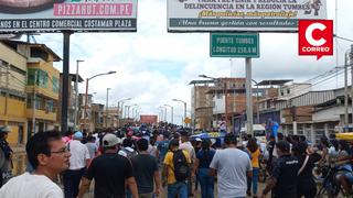 Tumbesinos bloquean varios tramos de la carretera Panamericana Norte y piden mayor presupuesto al Gobierno Central (VIDEO)