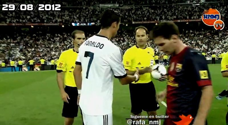 VIDEO: Messi y Cristiano evitaron saludos y  miradas en la Supercopa