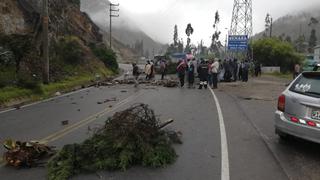 El tramo entre Tarma y La Merced se encuentra intransitable a causa de paro agrario