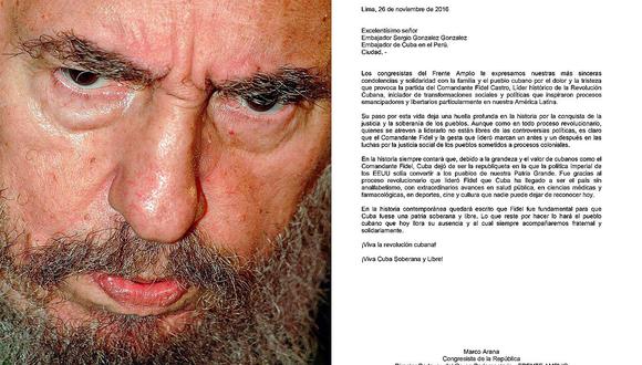 Frente Amplio: "con Fidel, Cuba dejó de ser una republiqueta"