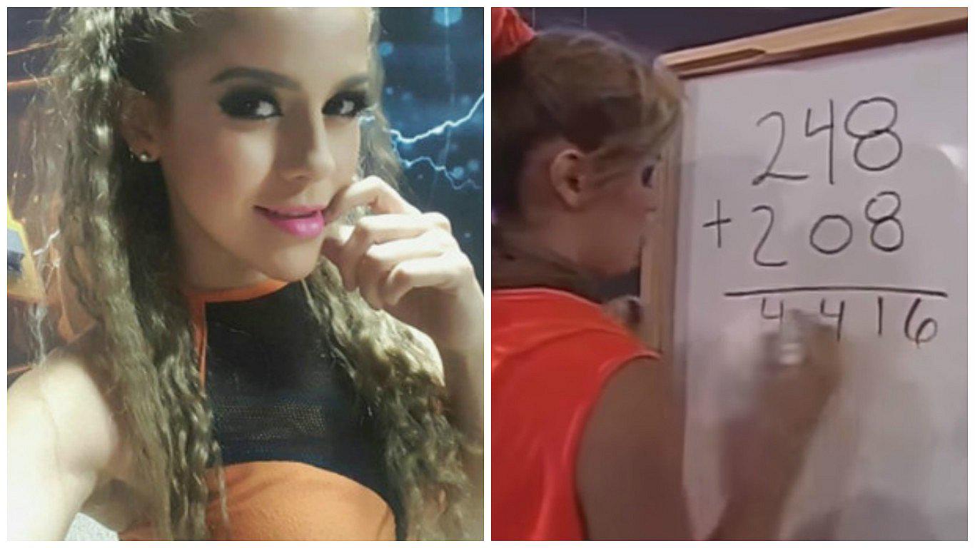 ​YouTube: Modelo de "Combate" no sabe sumar y error matemático se viraliza (VIDEO)