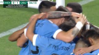 Gol de Uruguay: Matías Vecino anota el 1-0 sobre México en un partido amistoso