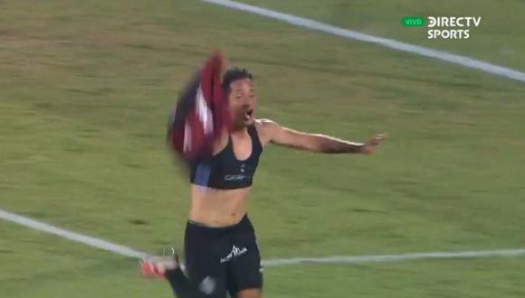 Gol de Jean Pierre Archimbaud para el 2-1 de Melgar vs. River Plate. (Captura: DirecTV Sports)