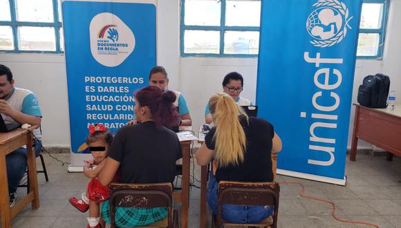 El Gobierno Regional de Tumbes y Unicef desarrollaron eventos entre sábado y domingo, que congregaron a más de 300 personas que accedieron a múltiples servicios de salud y soporte migratorio
