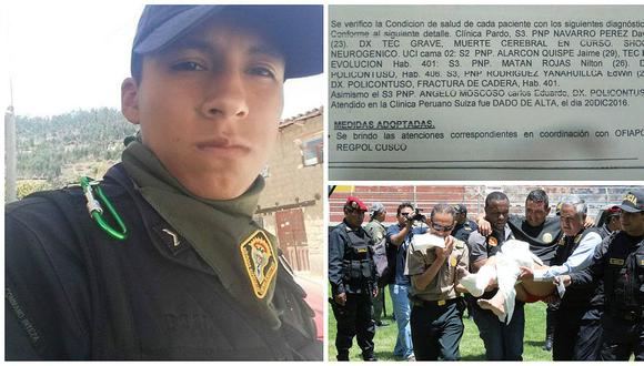Policía sobreviviente a accidente en Apurímac está muy grave en Cusco