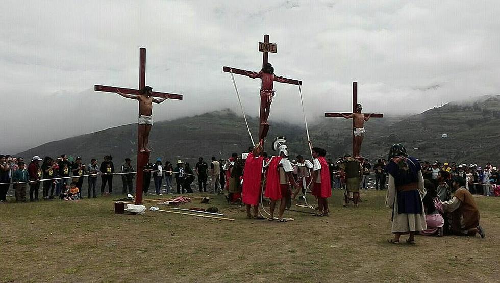 Con fervor y devoción celebran Vía Crucis en Otuzco (FOTOS Y VIDEO) 