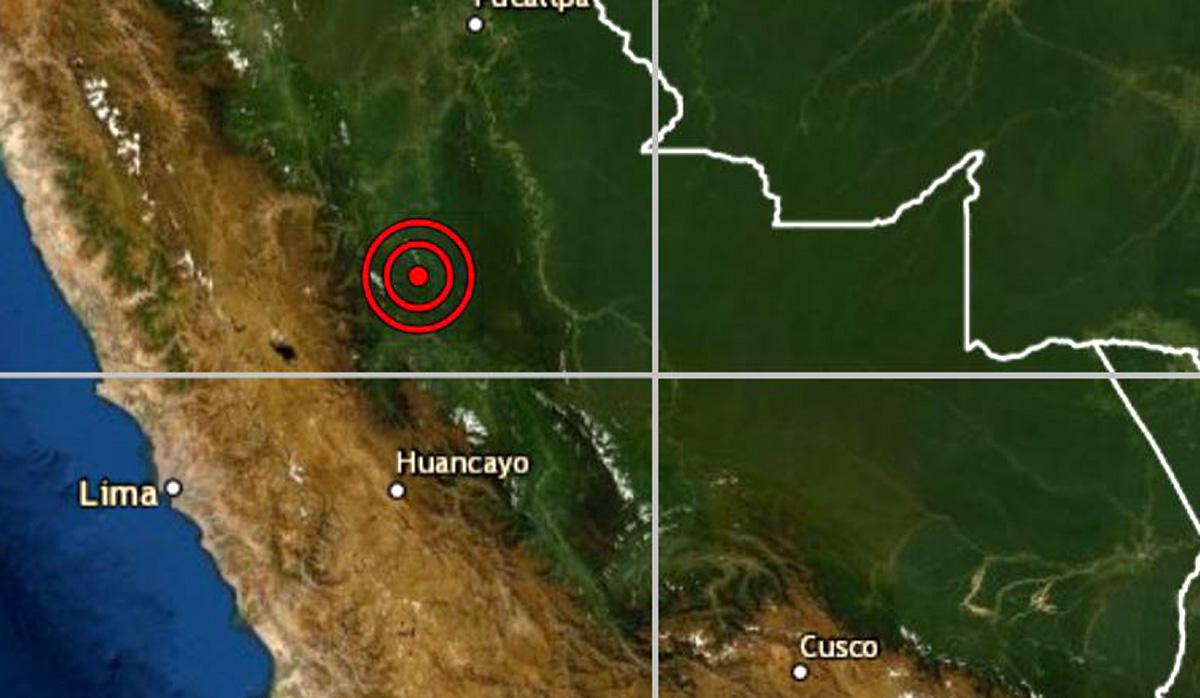 De acuerdo con el IGP, el epicentro de este movimiento telúrico se ubicó a 15 kilómetros al suroeste de Puerto Bermudez. (IGP)