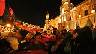 Arequipa: Banderolazo rojinegro como antesala a partido con Internacional de Brasil (FOTOS y VIDEO)