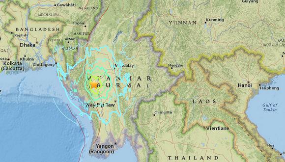 Terremoto de 6.8 grados azota Birmania y Tailandia