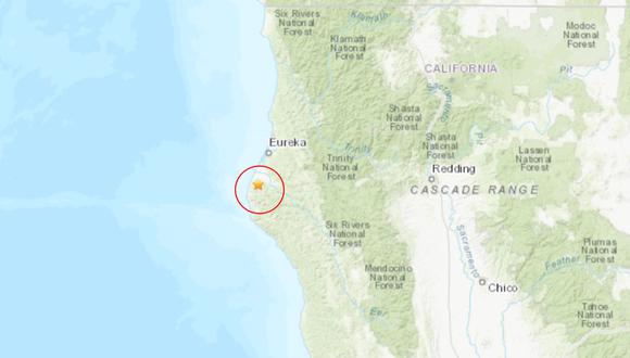 El sismo no emitió alertas de tsunami. (Foto: Captura USGS)