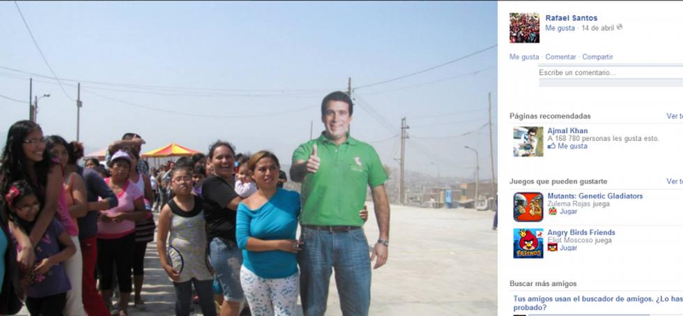Precandidato a Lima: Reparten pescado junto a imagen de Rafael Santos ...¿por votos?  (Fotos)