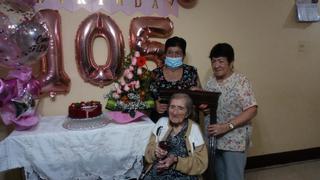 Mujer cajamarquina cumple 105 años junto a sus seres amados, en Chiclayo