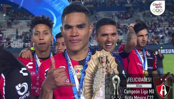 Anderson Santamaría es bicampeón de la Liga MX con el Atlas. (Captura: Marca Claro)