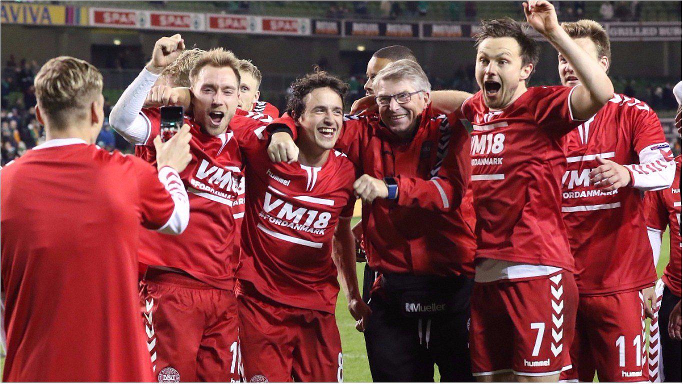 ​Dinamarca goleó 5-1 a Irlanda  y clasificó al Mundial Rusia 2018 (VIDEO)