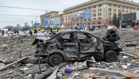 Volodimir Zelenski prometió reconstruir Ucrania. (Foto:  Sergey BOBOK / AFP)