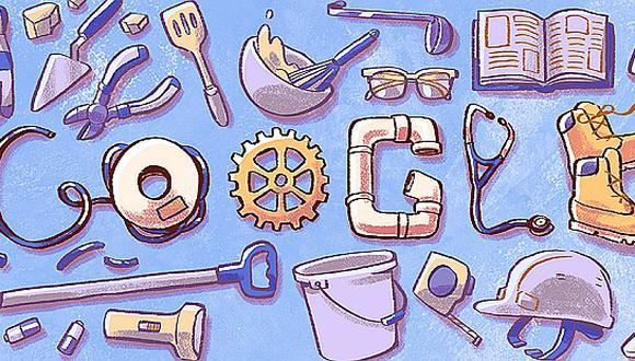 Google rinde homenaje a hombres y mujeres con original Doodle en el "Día Internacional del Trabajo"
