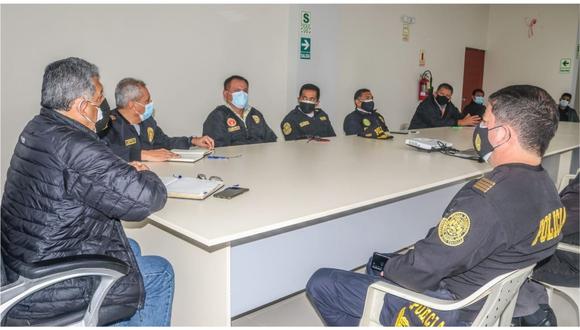 Con patrullaje sin fronteras en el distrito zapatero y con el apoyo de la Policía Nacional del Perú.