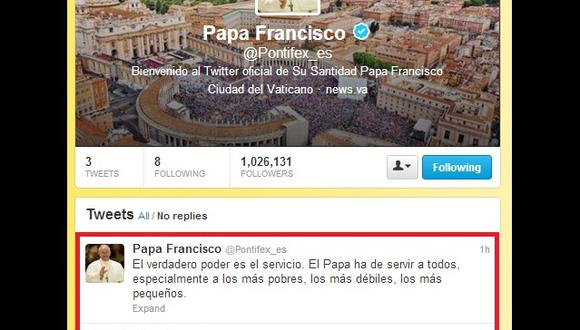 Papa Francisco escribió mensaje tras asumir pontificado