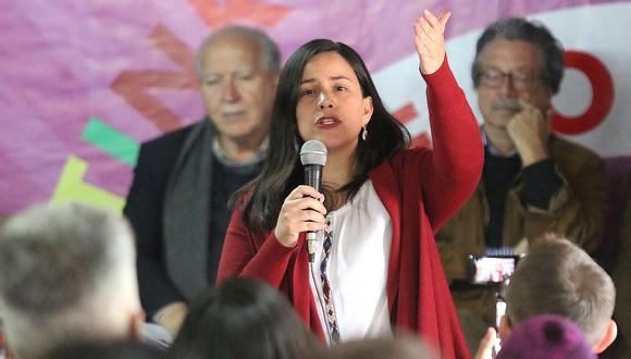 Verónika Mendoza: "Sobre Nadine Heredia que se ocupe el Ministerio Público"