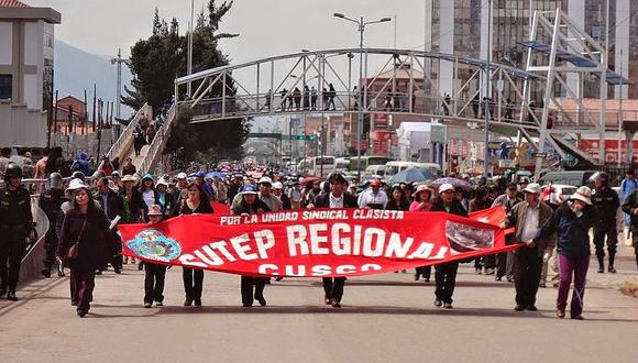 Cusco: Sutep confirma paro docente para el día de mañana