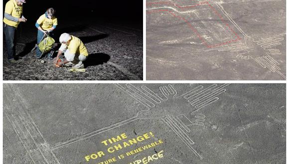 Líneas de Nazca: Greenpeace descarta haber realizado daños a los geoglifos