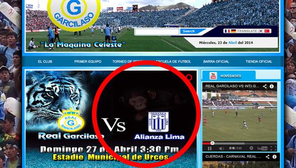 Real Garcilaso usó mono para promocionar partido ante Alianza Lima