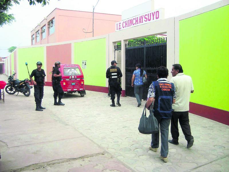 Defensa Civil de Chincha alerta en colegios