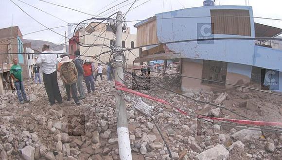 COFOPRI identifica 29 viviendas colapsadas en Aplao