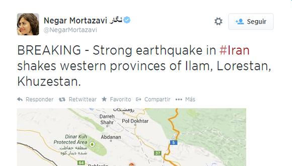 Terremoto en Irán de 6,2 grados destruye varios poblados en frontera de Iraq