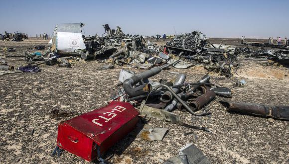 Avión ruso cayó en Egipto por una "acción externa", según técnicos