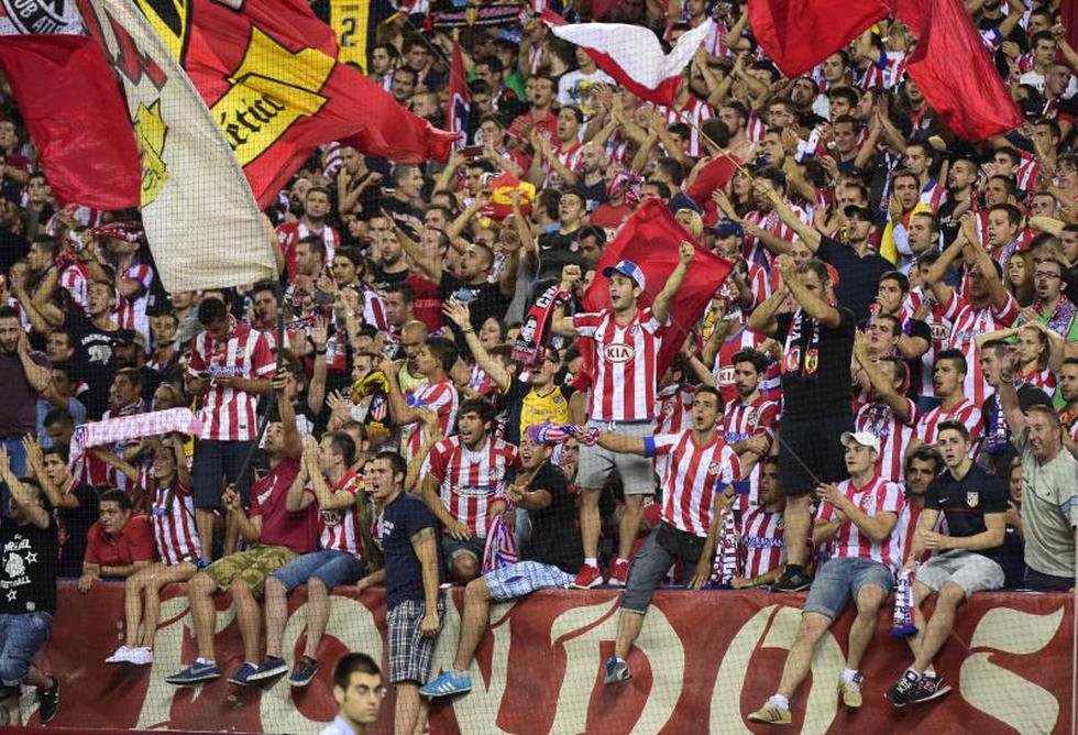 Así celebró el Atlético de Madrid la Supercopa de España